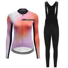 Pro Cycling Clothing Women Bib Set 2022 Autumn Long Sleeve Bike Jersey Mallot Mtb Female Bicycle Clothes Sport Suit Uniform Kit 2024 - buy cheap