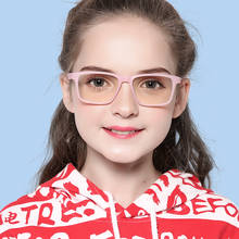Fenchi óculos higiênico tr90 para meninos e meninas, óculos japoneses de bloqueio de luz azul para crianças 2024 - compre barato