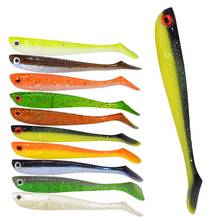 10pcs/Lot Soft Lures Silicone Bait 75mm 2.8g Goods For Fishing Sea Fishing Pva Swimbait Wobblers Artificial Tackle 10 Colors 2024 - buy cheap