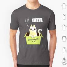 Double Schrodinger T Shirt Men cotton Cotton S - 6xl Schr ? Dinger Schrodinger Cat Theory Paraox Science German Skeleton 2024 - buy cheap