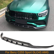 Car Front Bumper Lip Spoiler for Mercedes-Benz GLC Class C253 Sport GLC43 AMG 2020 2021 Front Lip Spoiler Splitters Carbon Fiber 2024 - buy cheap