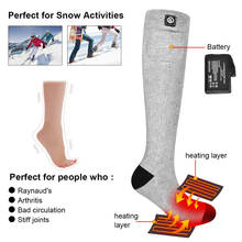 SAVIOR Unisex Electric Heated Socks Rechargeable Battery Powered Thermal Socks for Winter Sports 2024 - buy cheap