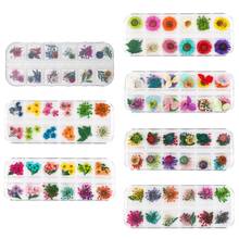 12Grid/Box Crystal Epoxy Filler Dry Flower Mixed Nail Stickers Decorations Craft Candle Mold Soap Making Cake Decorations 2024 - buy cheap