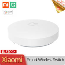 Xiaomi mini interruptor inteligente sem fio, acessório para dispositivo de casa inteligente mijia mini, interruptor sem fio para luz com controle remoto, por app mihome 2024 - compre barato