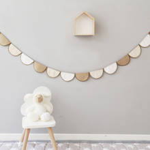 Nordic Wall Hanging Decoration Garland Flags String Cotton Linen Kids Room Background Decorative Flag Garland Home Party Wedding 2024 - buy cheap