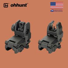 ohhunt Hunting AR 15 M16 Front Rear Sight Set Rapid Transition Polymer Flip up Sights with Picatinny Rail for 1913 Handguards 2024 - buy cheap