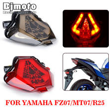 Luz led traseira de freio e seta para motocicleta, lâmpada pisca-pisca de yamaha 2024 - compre barato