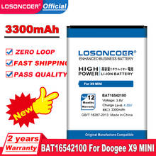 Losoncoer-bateria de 3300mah para doogee x9, mini bateria x9mini 5.0 polegadas + número de rastreamento, bat16542100 2024 - compre barato