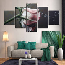 Wall Pictures For Living Room flower Pictures Wall Art Canvas Painting 5 Pcs Posters And Prints Home Decor 2024 - buy cheap