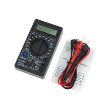 Dt830b 750/1000 v voltímetro amperímetro ac/dc lcd multímetro digital ohm tester alta segurança medidor handheld multímetro digital 2024 - compre barato