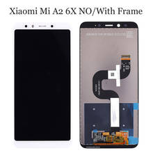 5.99 Inch For Xiaomi 6X Mi A2 Lcd  MIA2 6X Display Touch Screen Digitizer Assembly With Frame 2024 - buy cheap