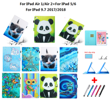 Funda de cuero PU para iPad Air 1, 2, 9, 7, 2018, 2017, 6. ª y 5. ª generación, soporte magnético, Funda inteligente, Caqa 2024 - compra barato