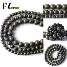 Natural Green Iron Pyrite Stone Beads Round Loose Spacer Mineral Beads For Jewelry Making Finding Diy Earrings Bracelet 6 8 10mm 2024 - buy cheap