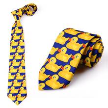 Corbata de pato amarillo para hombre, corbatas informales de lujo con animales, lazos formales para vestido de fiesta de boda, accesorios 2024 - compra barato