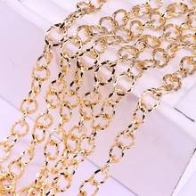 Cadenas clásicas de forma ovalada, cadena de eslabones de joyería llamativa para fabricación de joyas DIY, accesorios para collar y pulsera, 5 metros 2024 - compra barato