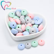 40 PCS Mixed Colors Silicone Lentil Beads Food Grade Teether Pearl Chews Pacifier Chain Clips Beads Silicone Baby Teething Toys 2024 - buy cheap