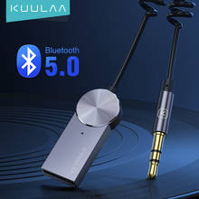 KUULAA-receptor inalámbrico con Bluetooth 5,0, adaptador USB, Jack de 3,5mm, Aux, Audio para auriculares, transmisor de música, moda 2024 - compra barato