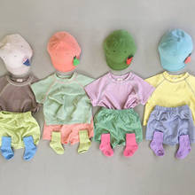Koodykids verão bebê meninos meninas roupas de qualidade conjunto 2 pçs crianças meninos camisas macias shorts define verde marrom camisas shorts conjuntos 2024 - compre barato