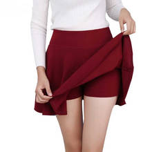 10 Color Women Sport Pleated Mini Skirt Candy Color Skater Skirt Uniform Hight Waist Short Skirt Safe For Badminton Cheerleader 2024 - buy cheap