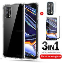 3 in 1 Case + Lens Film + Screen Glass On For Oppo Realme 7 Pro Tempered Glass For Oppo Realme 7 6 5 X50 X2 Pro Protective Cover 2024 - buy cheap