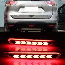 2pcs Multi-function Car LED Reflector Lamp Rear Fog Lamp Rear Bumper Light Brake Light For Nissan Xtrail X-trail 2014 2015 2016 2024 - buy cheap