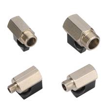 1/8" 1/4" 3/8" 1/2" BSP Male To Female Threaded Mini Brass Ball Valve Garden Irrigation System Water Control Switch Adapter 2Pcs 2024 - buy cheap