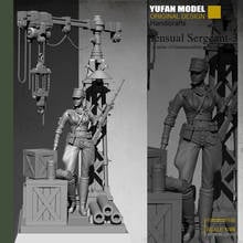 Yufan Model 1/35  Female Sniper + Platform Resin Soldier  Colorless and self-assembled YFWW-2000 2024 - buy cheap