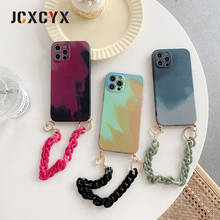 INS Gradient paint bracelet chain soft case for iphone 12 Pro Max 12MiNi 11 Pro Max XR X XS Max 7 8 plus SE 20 protection cover 2024 - buy cheap