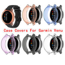Protective TPU Clear Frame Protector Case Covers For Garmin Venu Smart Watch Band Strap Accessories Bumper Skin Shell #617 2024 - buy cheap