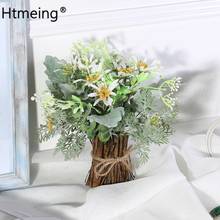 artificial flowers eucalyptus bonsai blackened bamboo fake yugali plastic green leaves grass plant with flower pot for wedding 2024 - buy cheap