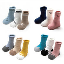 3Pairs/set Newborn Baby Socks Winter Cotton Baby Boys Socks For Kids Cartoon Knitted Baby Girls Socks Toddler Sokken 2024 - buy cheap