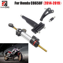Estabilizador de amortiguador de dirección para motocicleta Honda, conjunto de soporte de montaje, accesorios de aluminio para moto, para Honda CB650F, 2014 - 2019 2024 - compra barato