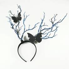 Gothic Antler Headdress Deer Horn Tree Branches Headband Photo Props Jewelry 2024 - buy cheap