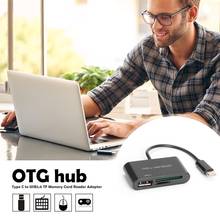 Hub USB 3,1 tipo C a USB 2,0, adaptador de lector de tarjetas de memoria TF, OTG, Cable convertidor, soporte para teléfonos Android, ordenadores 2024 - compra barato