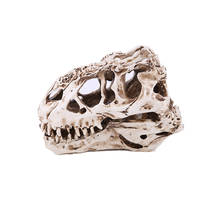 8x15x11.5cm / Interior furnishings personalized decoration Tyrannosaurus rex dinosaur skull specimen resin skull Halloween 2024 - buy cheap