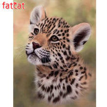 FATCAT DIY Full Square Round Drill 5D Diamond Painting Animals Little Tiger Embroidery mosaic Cross Stitch Kit home decor AE705 2024 - buy cheap