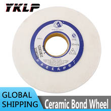 125mm/150mm Ceramic White Corundum Grinding Wheel Disc Abrasive Pad Ceramic Grinding Wheel disc shape 32mm Bore 80# 2024 - buy cheap