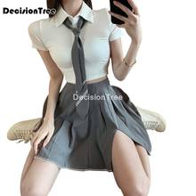 2022 japanese korean version jk suit woman school uniform high school sailor navy cosplay costumes student girls pleated skirt 2024 - buy cheap