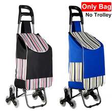 Foldable Shopping Trolley Bag Tote Cart Carts Trolley Bag Basket Luggage Rain Proof Thickened Canvas 2024 - buy cheap