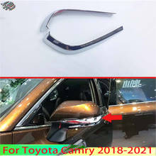 For Toyota Camry 2018-2021 Car Decoration ABS Chrome Side Mirror Rear View Wing Chrome Cover Trim Molding Bezel Car Styling 2024 - buy cheap