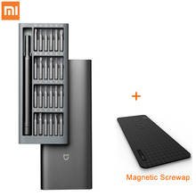 Xiaomi Mijia-Kit de destornilladores de precisión, 24 bits de alta calidad, Mango antideslizante, caja de aluminio, contenedor de almacenamiento magnético, Original 2024 - compra barato