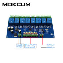 8CH Modbus релейный модуль 8Bit Modbus-RTU переключатель входной сигнал RS485 TTL контроллер 2024 - купить недорого