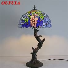 OUFULA Tiffany Table Lamp Modern  Creative Decorative Pattern Figure LED Light For Home Bedroom 2024 - buy cheap