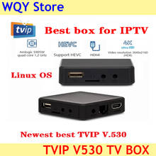 TVIP530-decodificador TVIP 530, 1GB, 8GB, Amlogic S905W, cuatro núcleos, TVIP s-box V.530, 3840x2160, 4K, Youtube, funciona en Linux TV, novedad 2024 - compra barato