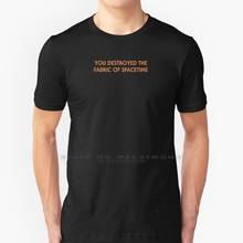 Outer Wilds Breaking Spacetime Ending T Shirt 100% Pure Cotton Outer Wilds Breaking You Destroyed Spacetime Ending Video Game 2024 - buy cheap