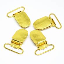 Metal Suspender Pacifier Clips Gold Dot Clasps Garment sewing Accessories Plastic Insert clips for craft clip de para chupete 2024 - buy cheap
