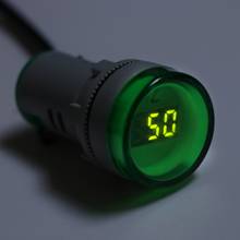 Medidor de frequência ca de 22mm, luzes led de indicação digital de sinalização 2024 - compre barato