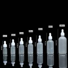 10pcs 5ml10ml15ml30ml50ml100ml Frosted Jars Reagent Eye Dropper Drop Glass Aromatherapy Liquid Pipette Bottle Refillable Bottles 2024 - buy cheap