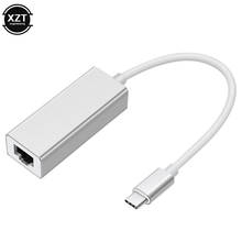USB-C Ethernet USB C a RJ45, adaptador Lan para MacBook Pro, Samsung Galaxy S9, tipo C, tarjeta de red de 10/100Mbps 2024 - compra barato