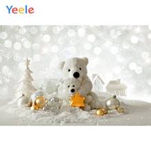 Yeele plano de fundo fotográfico personalizado, fotochamada de natal bokeh, flocos de nece, decoração da cerveja, pano de fundo fotográfico para estúdio de fotografia 2024 - compre barato